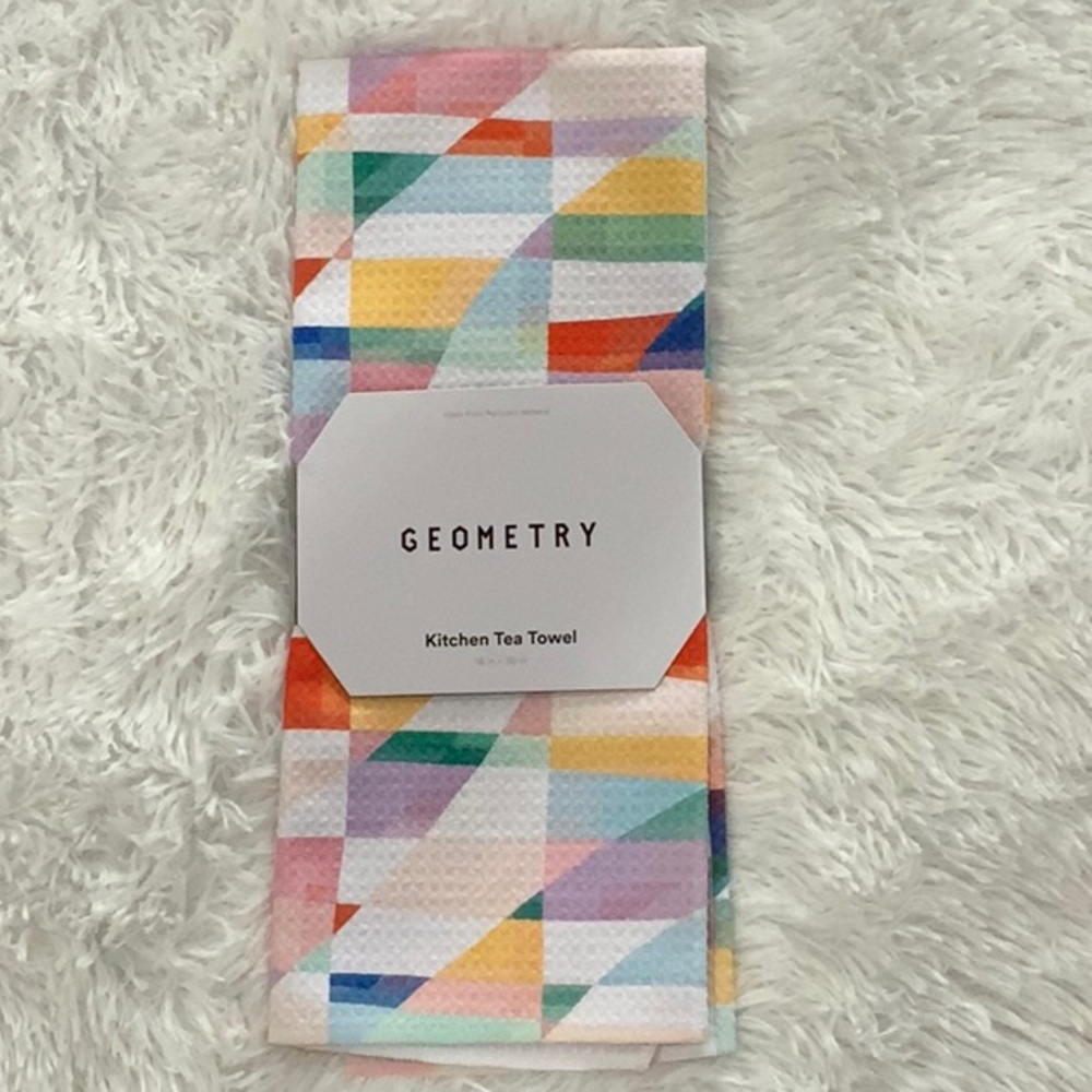 Geometry Multicolor Kitchen Tea Towel